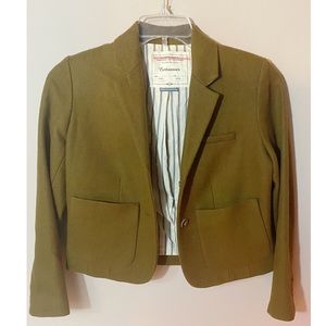 Green Anthropologie Jacket with detailed buttons